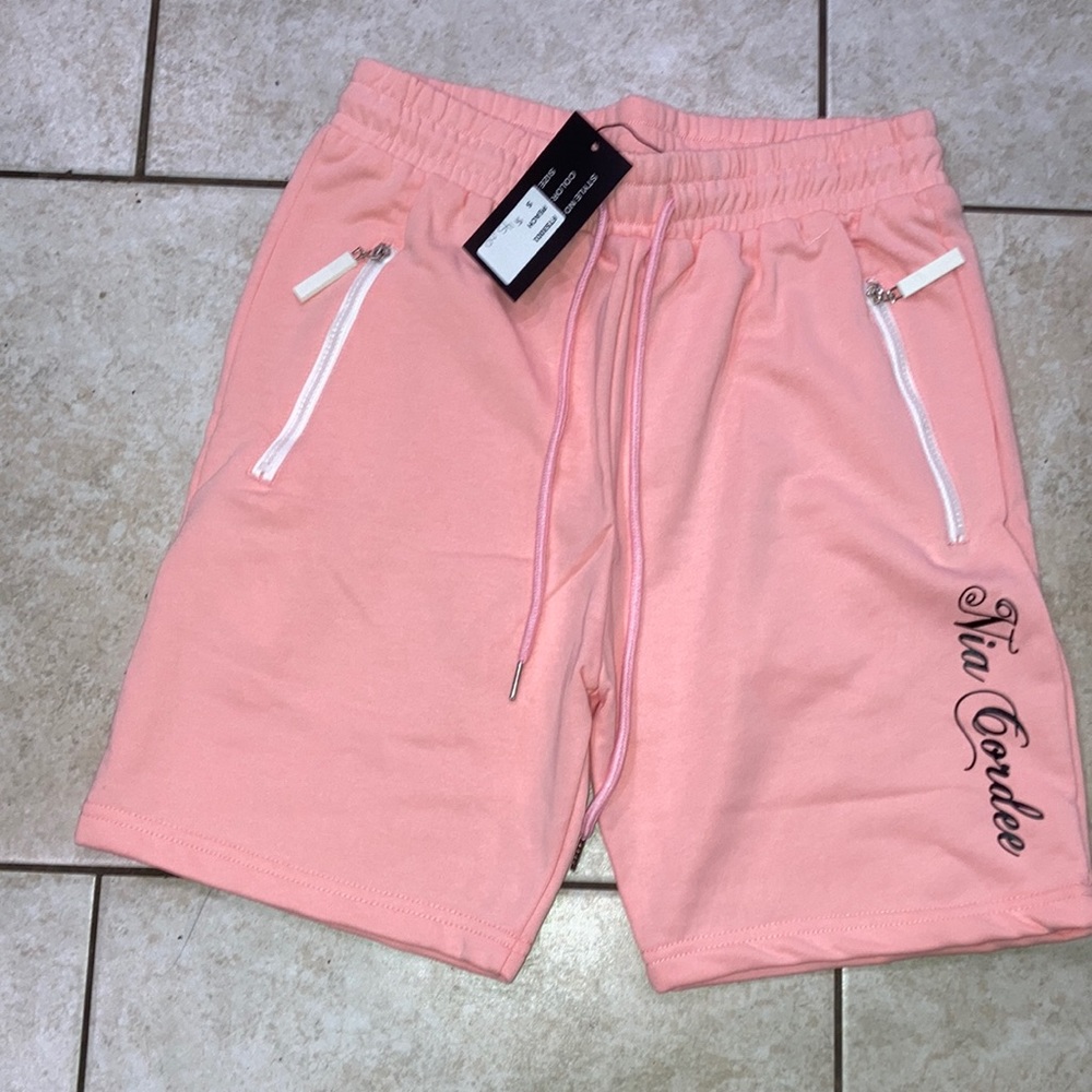 Pink cotton shorts